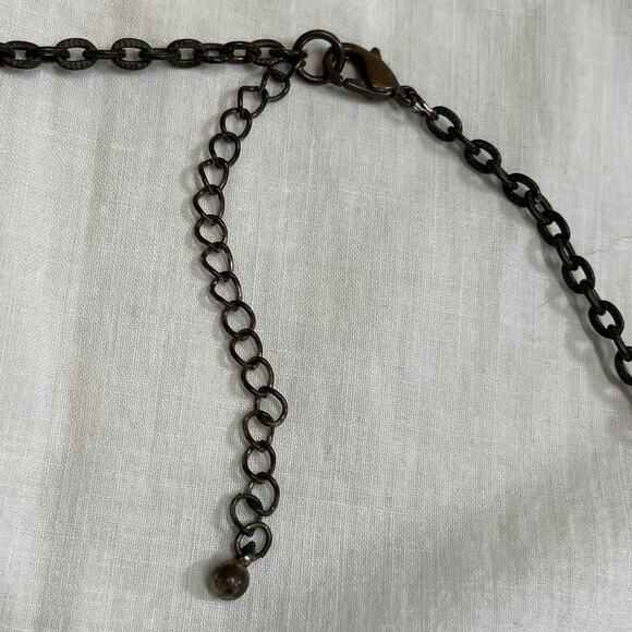 Vintage 90s station chain resin bead adjustable length necklace - Picture 4 of 6